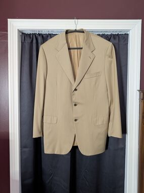 BRIONI Tan Palatino Wool Men's Italian Single-Breasted Sport Coat Jacket 42R